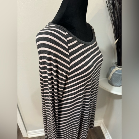 Matilda Jane casual Black and White Striped Long Sleeve Dress/Tunic - Picture 6 of 8